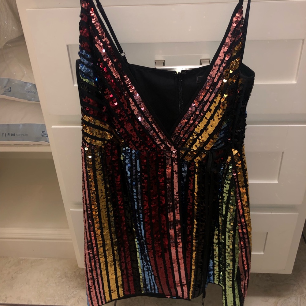 BCBG rainbow dress. Size 8.